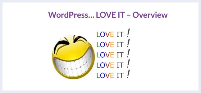 image of smiley face by the repeating words love it love it love it